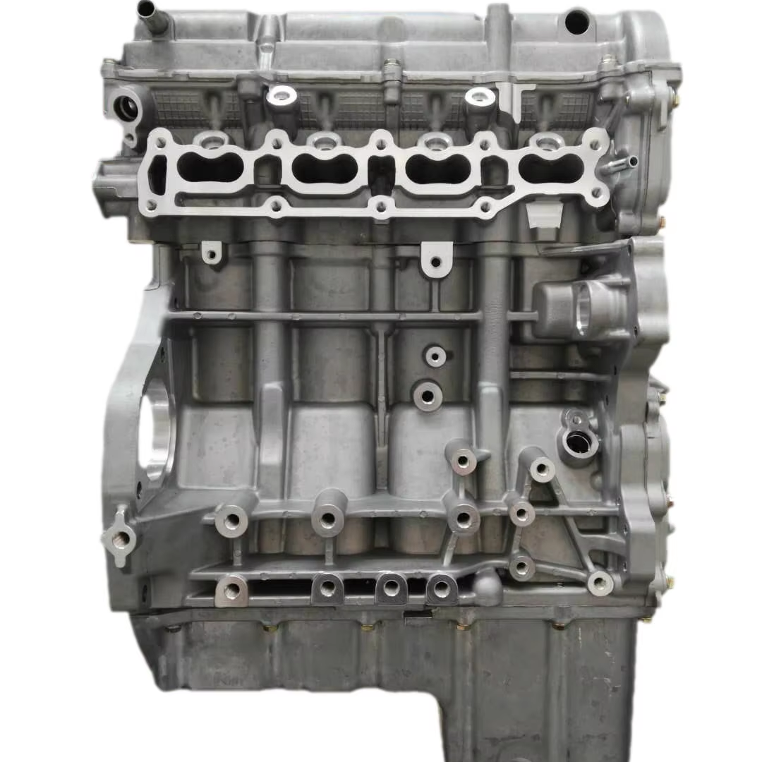 Perfil lateral del bloque de cilindros K14B-A que resalta los puntos de montaje
